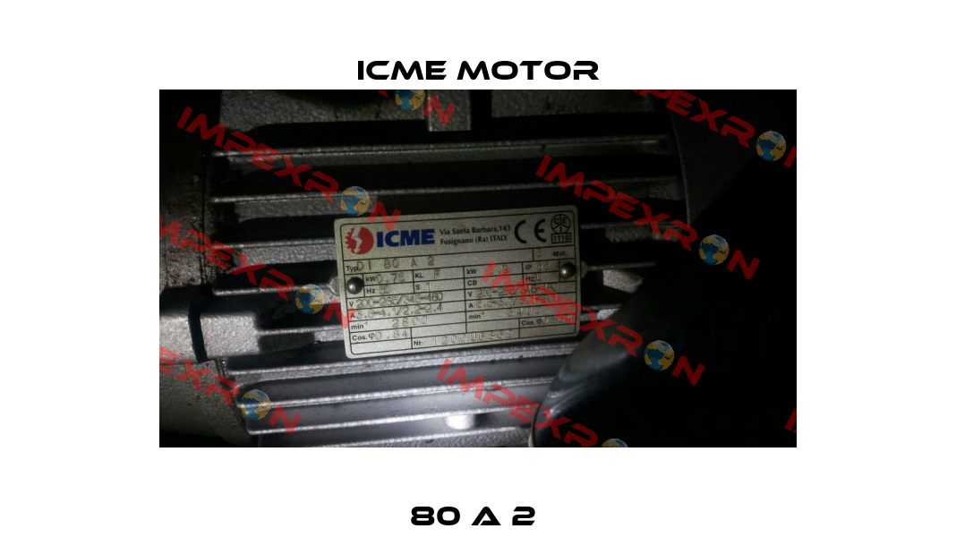 80 A 2  Icme Motor