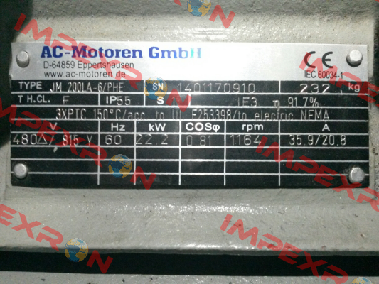ACM 200 LA-6/PHE  AC Motoren