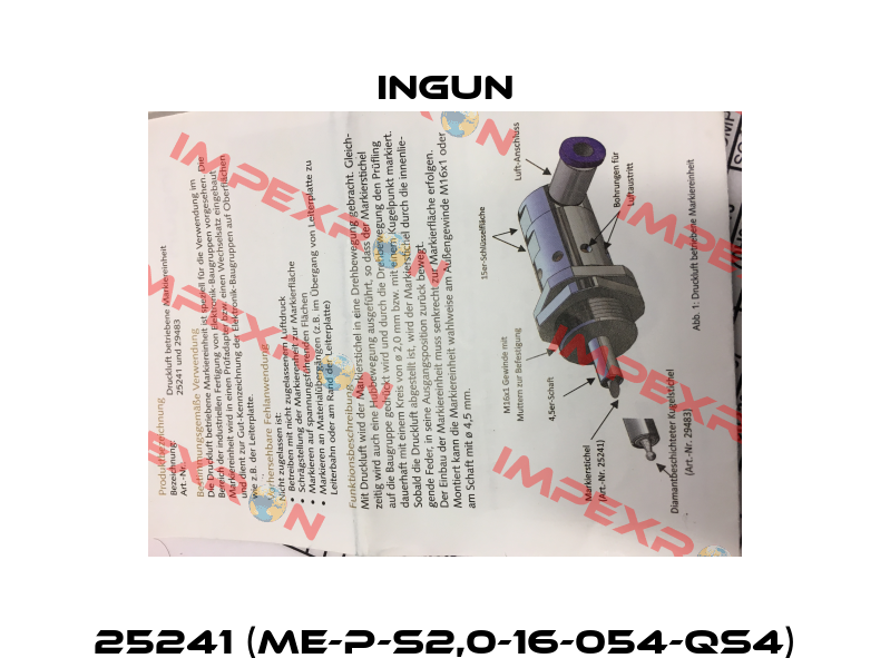 25241 (ME-P-S2,0-16-054-QS4) Ingun