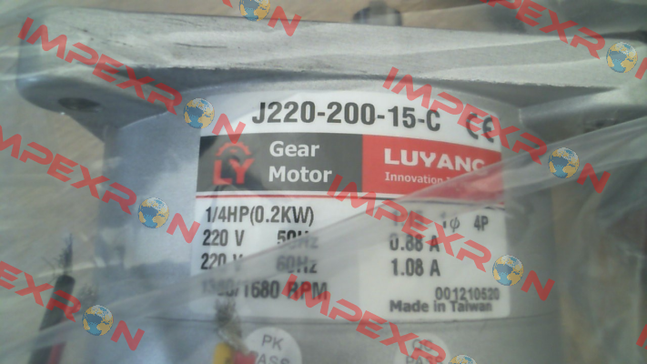 J220-200-15-C-G3 Luyang Gear Motor