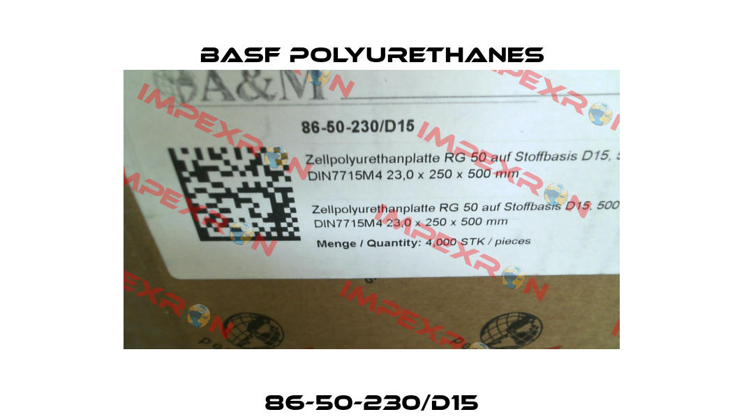 86-50-230/D15 BASF Polyurethanes