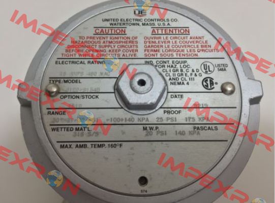 J120-S134B-1180-M201-M446-QC1 United Electric