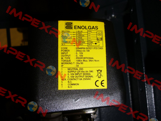 ISO 10 Nm / F03 / 9, SR 0-10 V  Enolgas