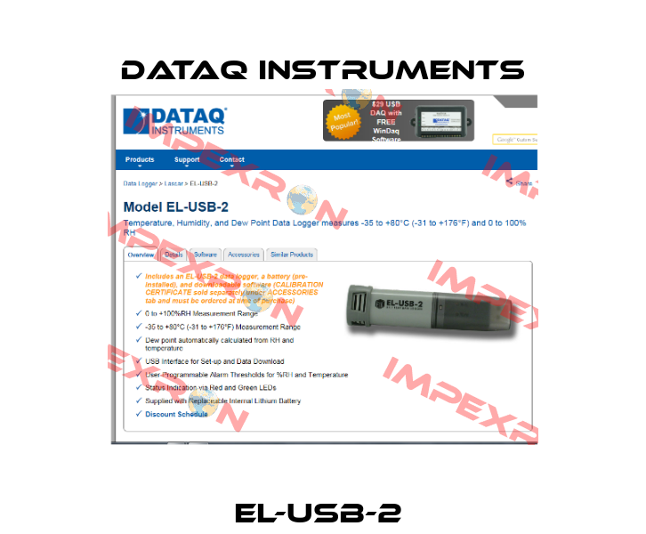 EL-USB-2  Dataq Instruments