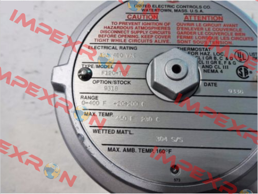 F120-7BS-1180-M201-M446-10S-10S-W050-QC1  United Electric