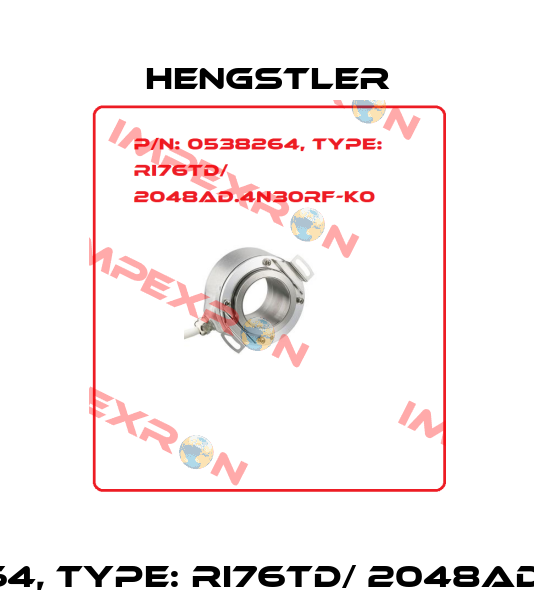 p/n: 0538264, Type: RI76TD/ 2048AD.4N30RF-K0 Hengstler