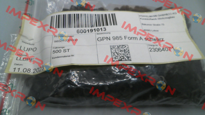 985 0103 0000 / GPN 985 / 0103 Poppelmann